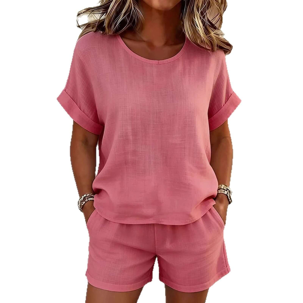 Conjunto casual de dos piezas para mujer